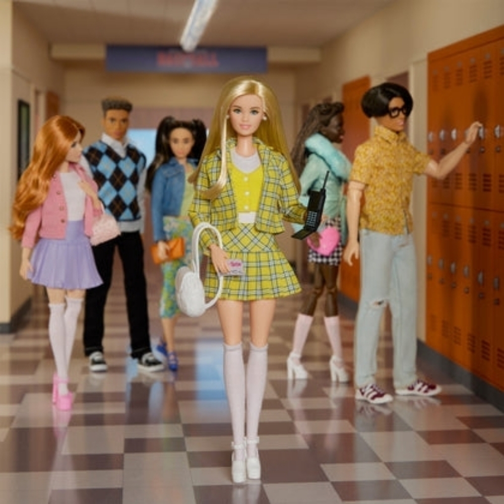 NFRB Clueless Cher Barbie Doll Yellow Plaid Outfit Mattel NIB NWT - Picture 11 of 15